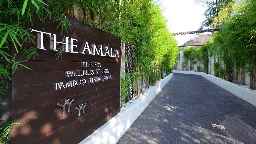 entrance to spa in bali