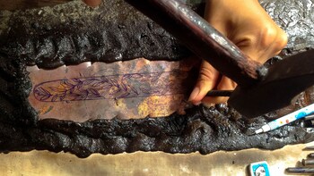 Copper Metal Bracelet Workshop in Siem Reap