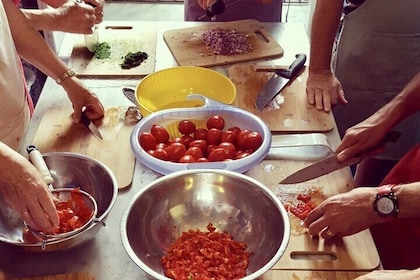 Sicilian Cooking Class with Wine tasting tour from Giardini Naxos
