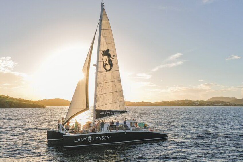 St. Thomas Champagne Sunset Sail with Open Bar & Hors D'oeuvres - Ritz-Carlton 