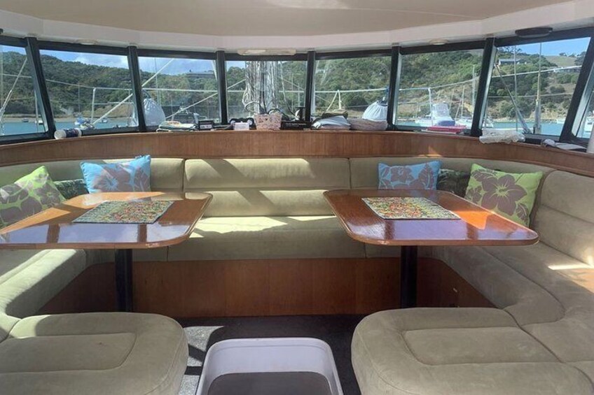 Explore the Hauraki Gulf aboard the 41-foot catamaran Pacific Star