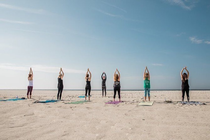 Show item 2 of 2. Beach Yoga Class in Cape May