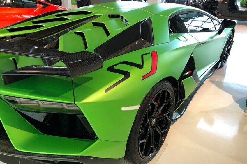 Cars&Food: Lambo, Ferrari, Maserati, Parmesan, BalsamicVinegar, lunch, transport