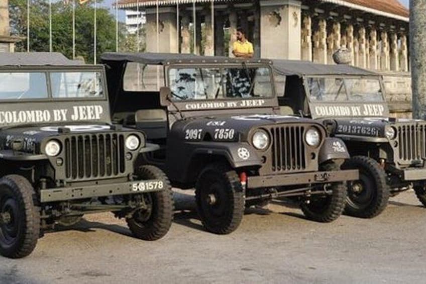 Colombo City Tour by Vietnam War Jeep from Colombo Port