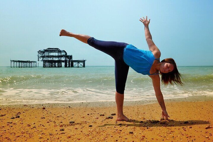 Outdoor Yoga Class at Hove Lawns Beach