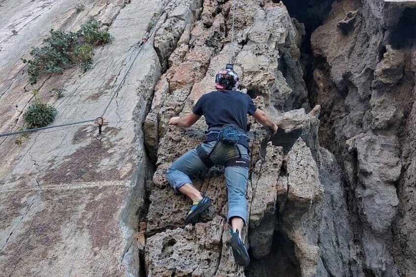 Rock Climbing with a Guide in Plakias & Kalypso Beach Rethymnon