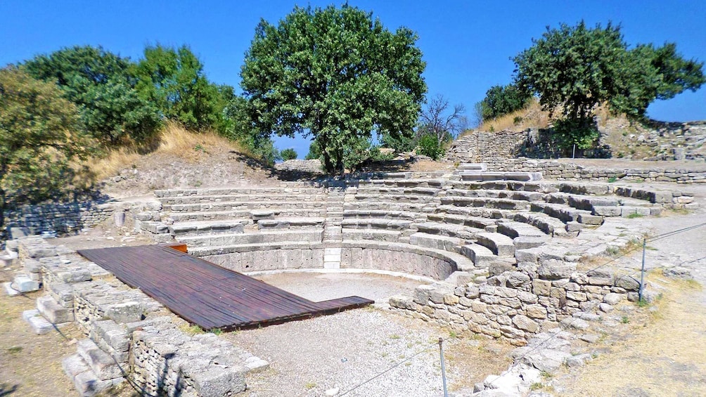 Ancient amphitheater outside Troy Greece