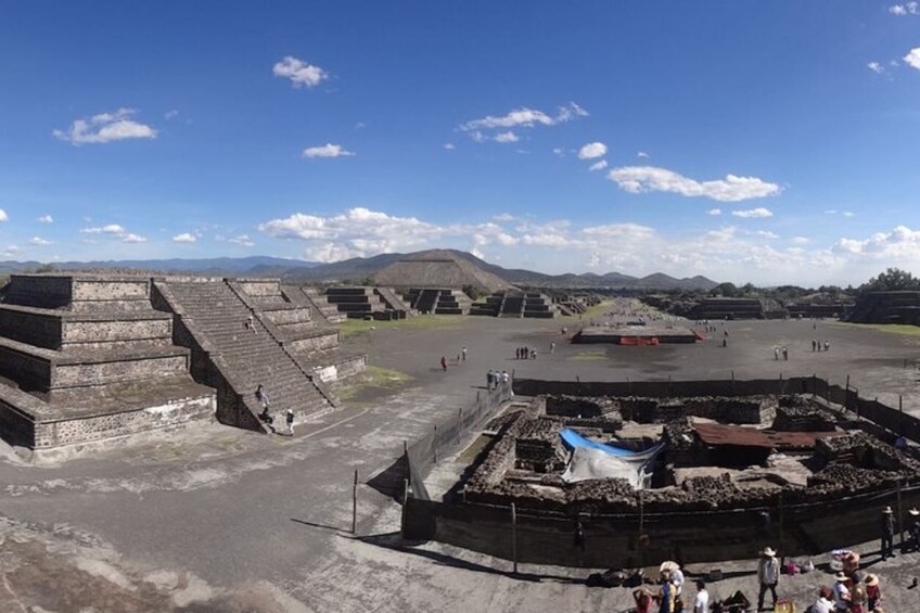 Teotihuacan Pyramids from San Miguel de Allende