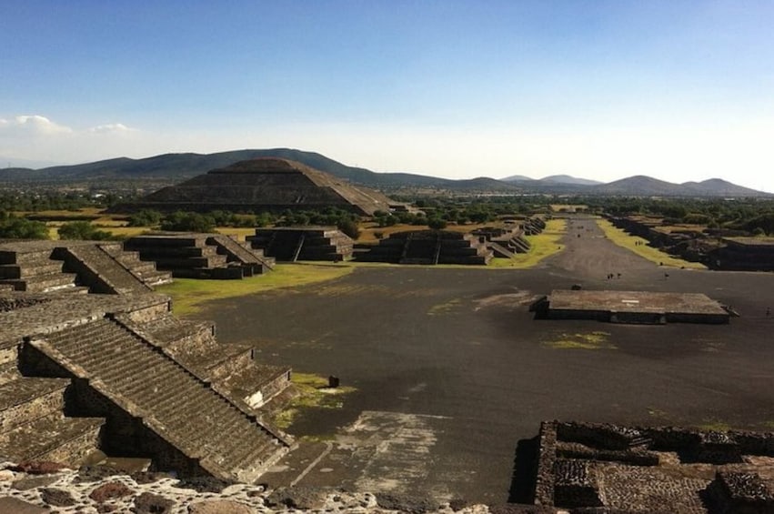 Teotihuacan Pyramids from San Miguel de Allende