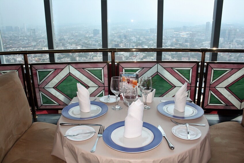 Luxury Romantic Dinner at Bellini, the only Revolving Restaurant in Mexico