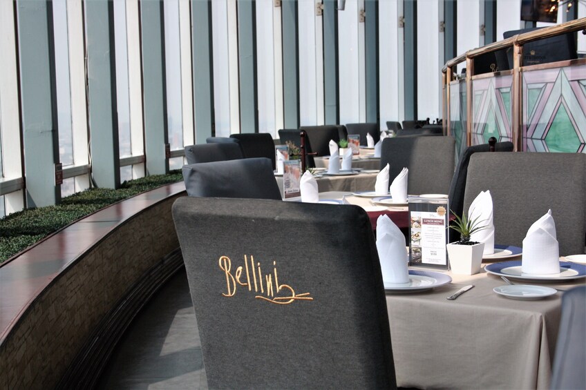 Luxury Romantic Dinner at Bellini, the only Revolving Restaurant in Mexico