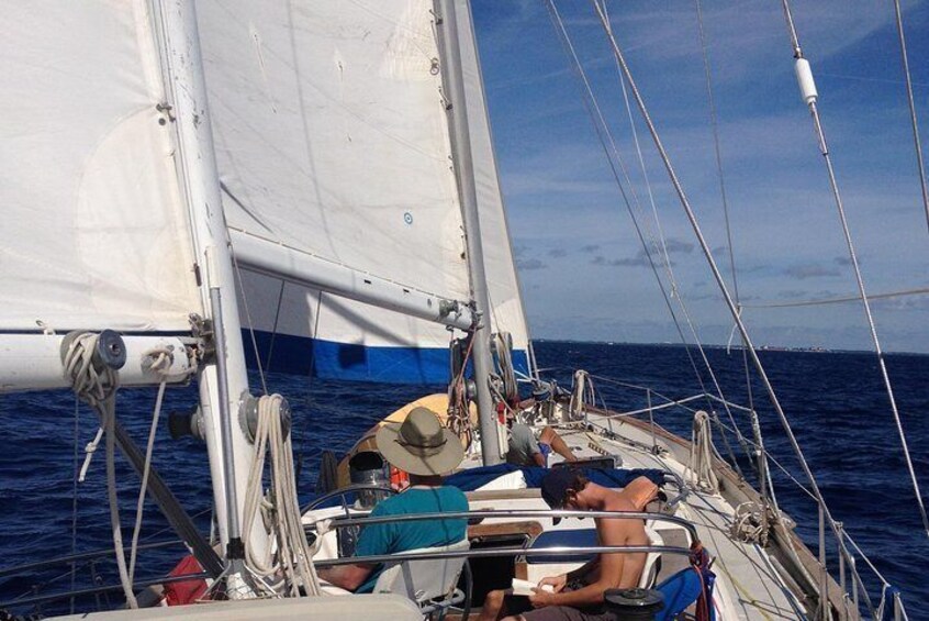 Sailing through the Bahamas