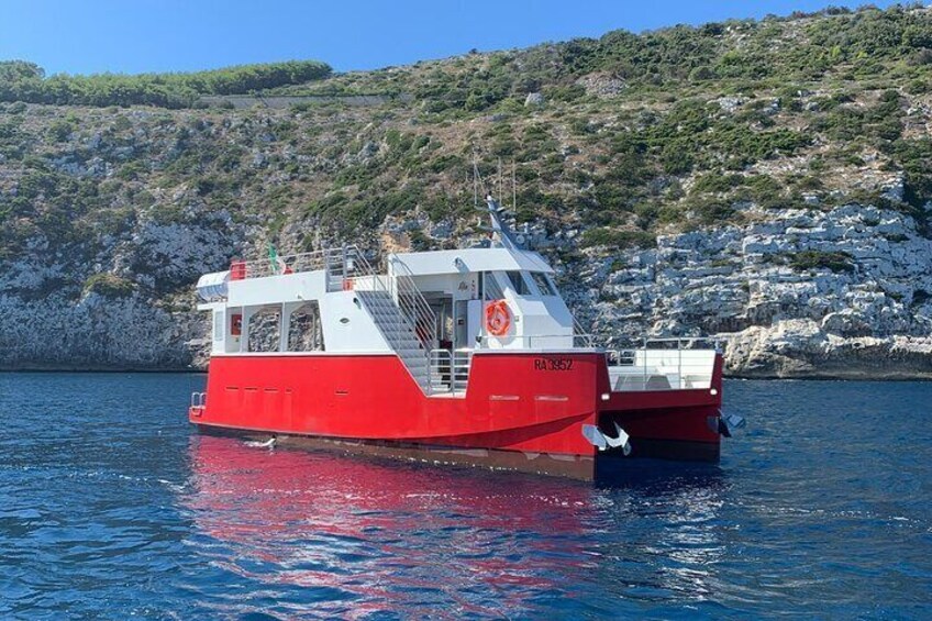 Waiting for the sunset on the Miss Leuca catamaran
