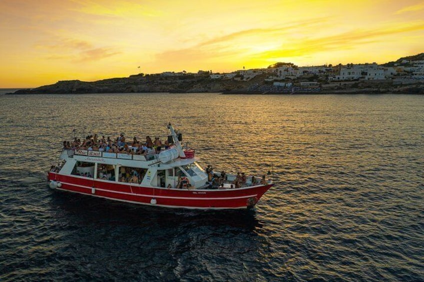 Boat Party at sunset in Santa Maria di Leuca