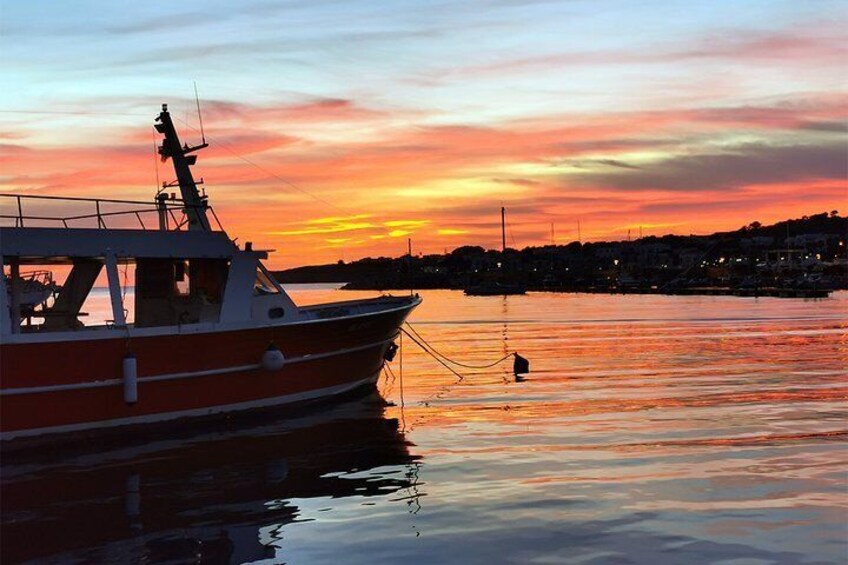 Sunset at the end of the Boat Party