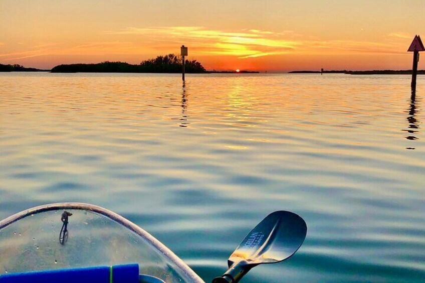 Enjoy the sunset over the preserve
