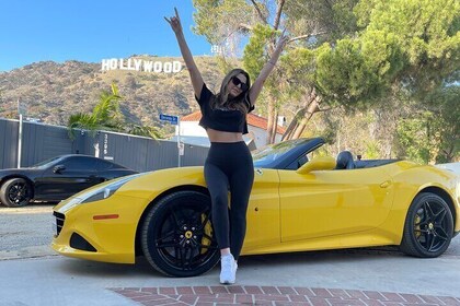 Best Ferrari California T Private Tour to Hollywood Sign View Point