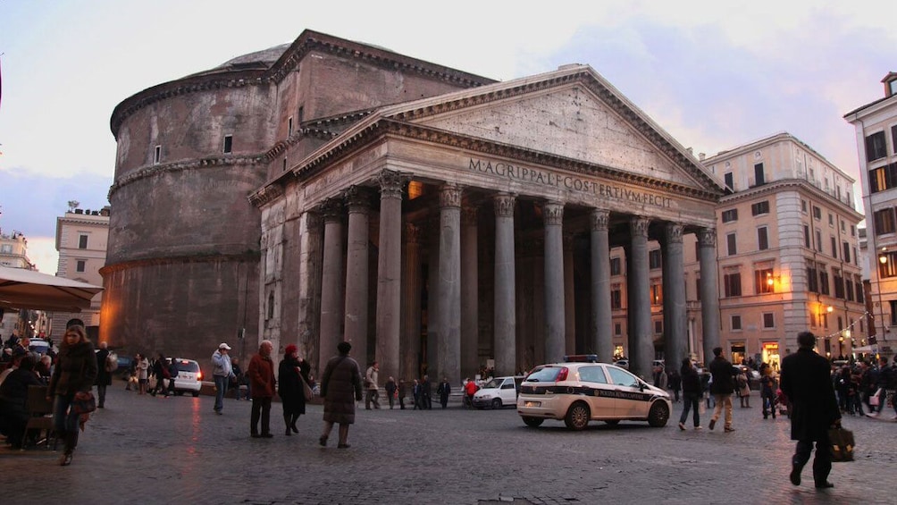Show item 3 of 5. Exterior view of old Roman building.