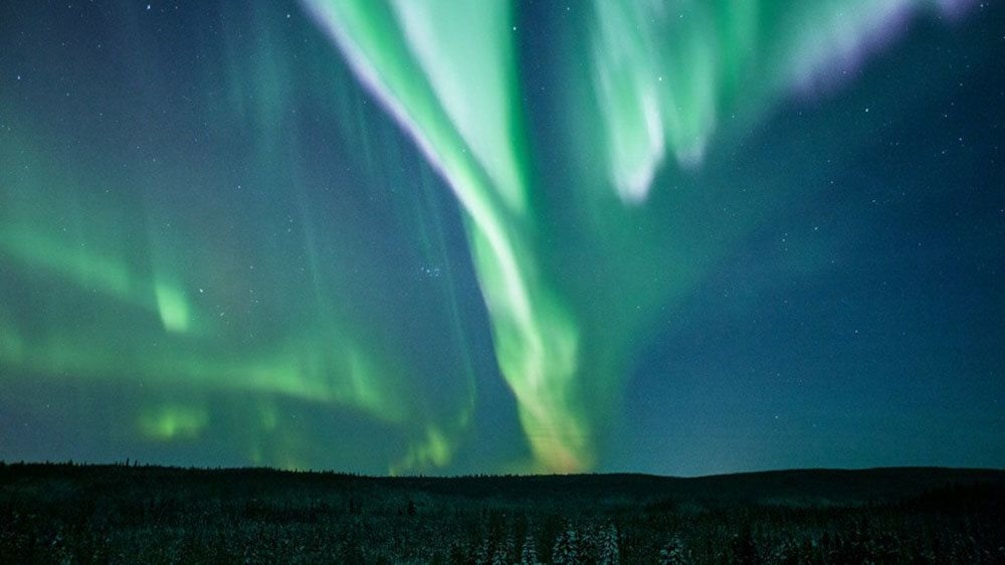 Northern Lights travel across sky in Fairbanks