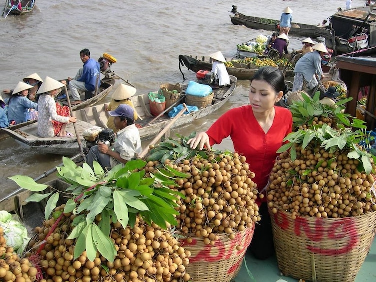 Small Group Small Mekong Floating Market-Kayak-Cooking Class