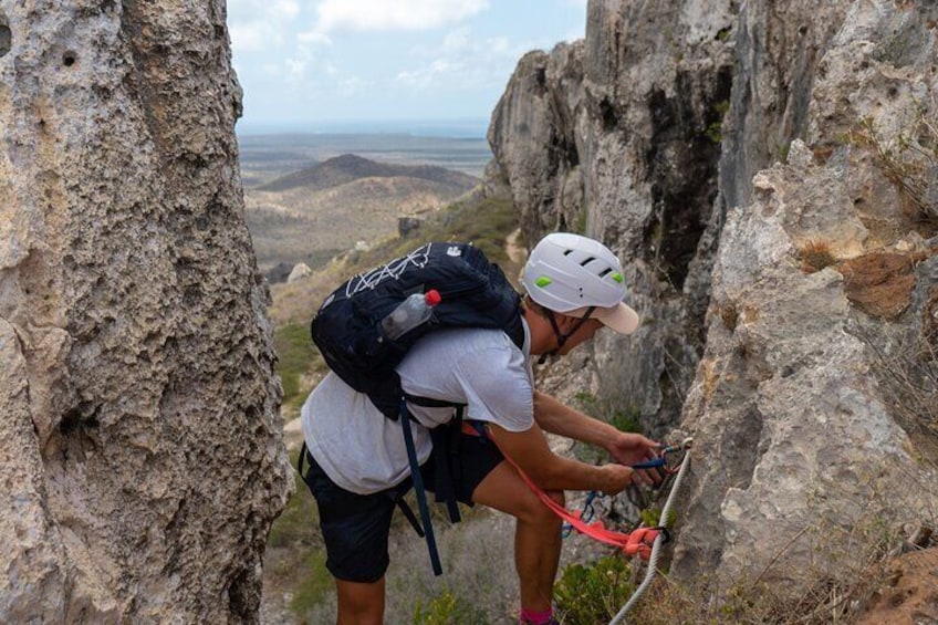 Hike or experience our Via Ferrata to reach the best walls at the Tafelberg
