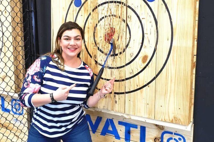 Show item 4 of 5. Private Axe Throwing for 1 Hour