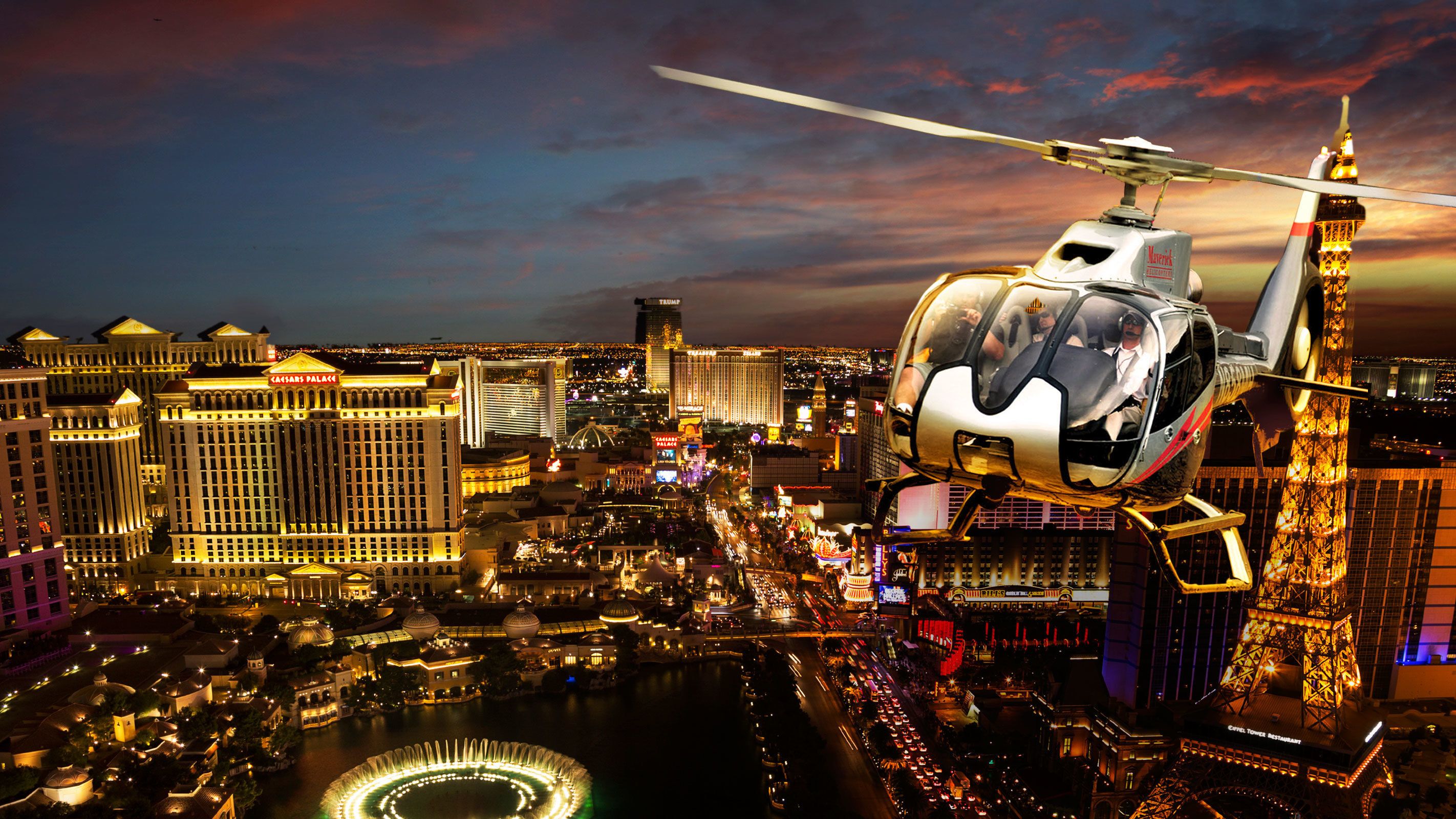 Night Club Crawl Scenic Las Vegas Strip Helicopter Flight