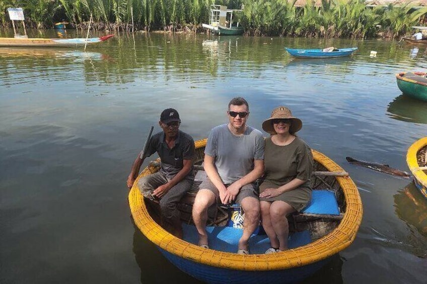 GuidedTour to Basket Boat &Coconut Jungle-HoiAn City-Night Market