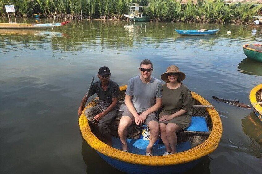GuidedTour to Basket Boat &Coconut Jungle-HoiAn City-Night Market