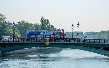 Tootbus Parijs: Must See Hop-on Hop-off Bus Tour & 1 Uur Cruise