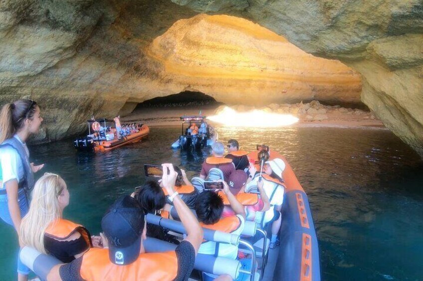 Boat trip to the caves of Benagil
