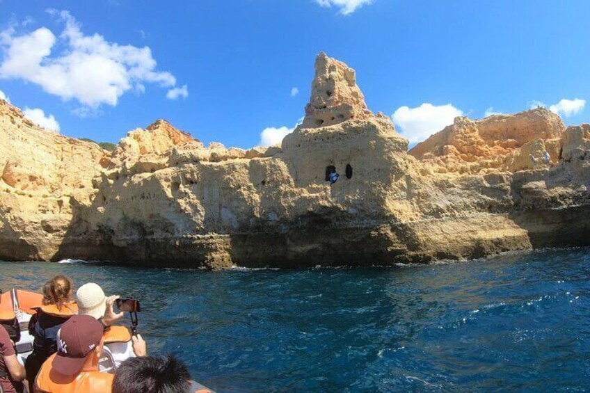 Boat trip to the caves of Benagil