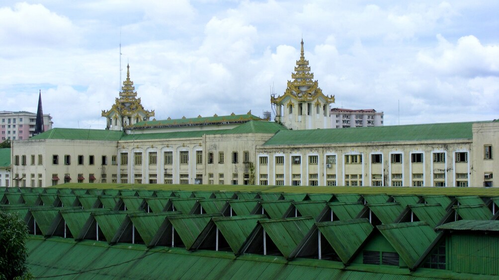 Panoramic street view of Myanmar
