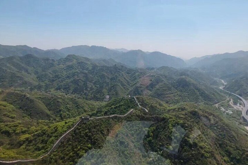 All-Inclusive Mutianyu Great Wall Hiking and Helicopter Overlook Tour