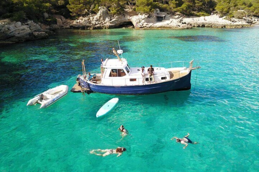 Half Day Boat Trip South of Menorca Marenostrum