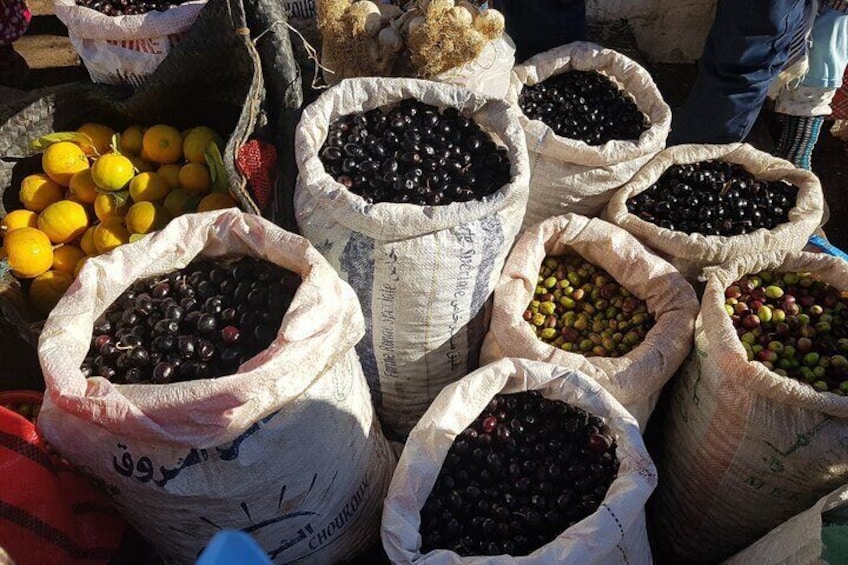 Berber market, olive season