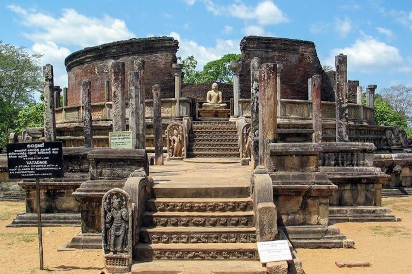 Polonnaruwa Ancient Kingdom and Wild Elephant Safari from Sigiriya