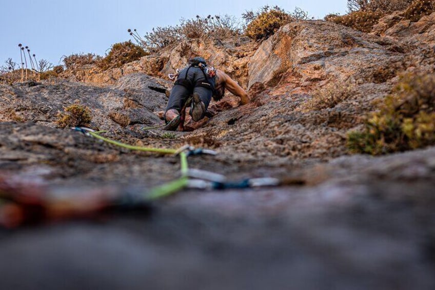 Rock Climbing with a Guide in Boulismeno Aloni Heraklion