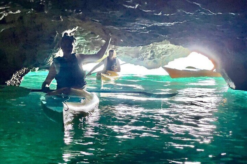 LEUCA Sea Kayak Tour + stop and swimming in a cave