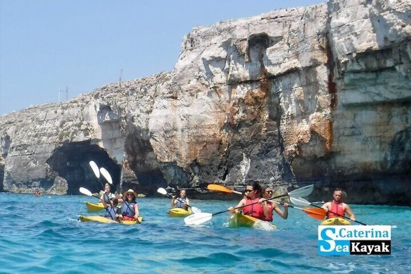 LEUCA Sea Kayak Tour + stop and swimming in a cave