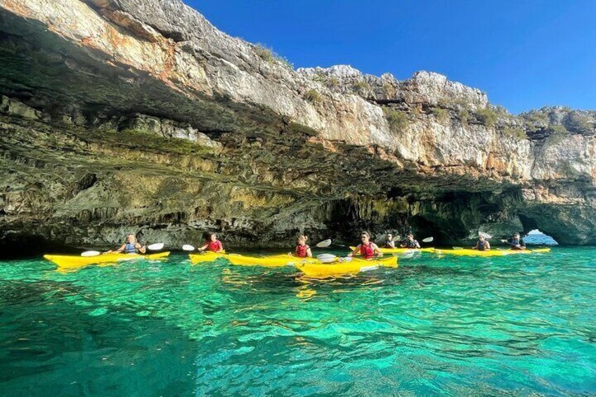 LEUCA Sea Kayak Tour + stop and swimming in a cave