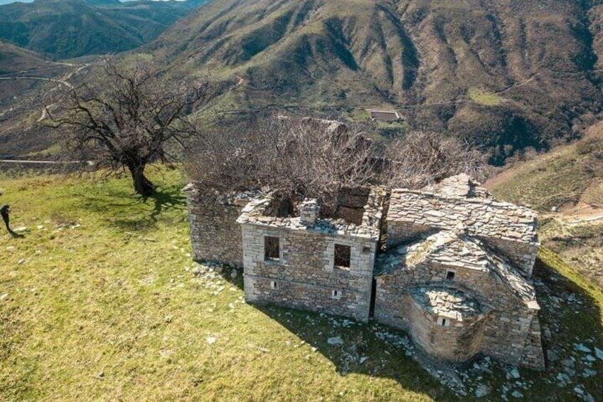 The abandoned village of Kamenica and Gjin Aleksi Mosque in half day tour