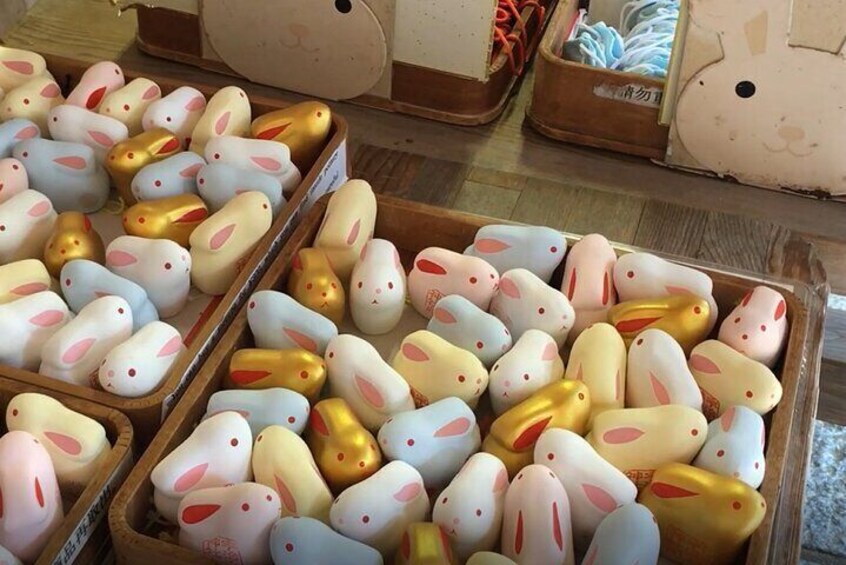 Rabbit amulet at Japan's oldest shrine