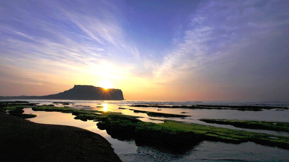 Sunset from the Beach of Jeju Island