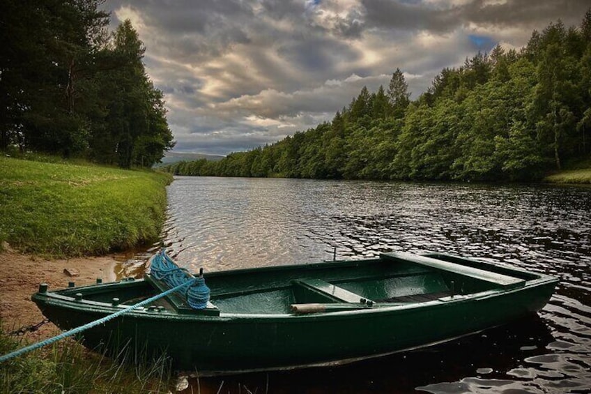 Boat on the River Spey,Grantown
