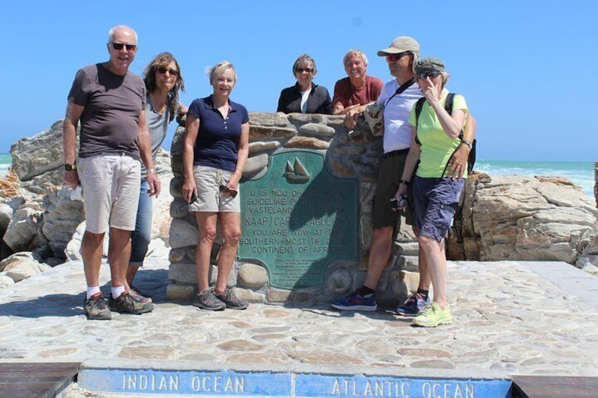 Travelers at Cape Agulhas