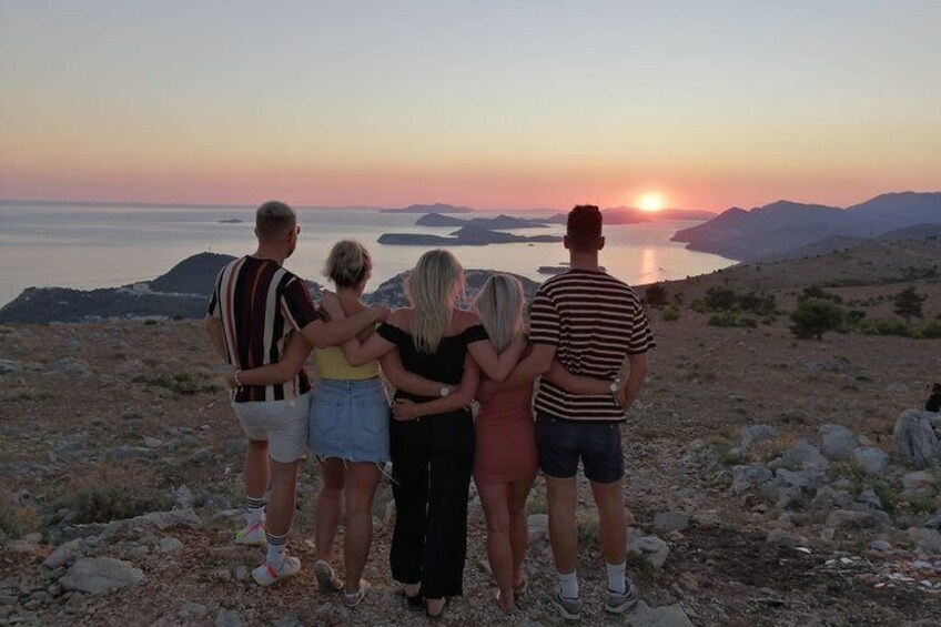 Dubrovnik sunset panorama