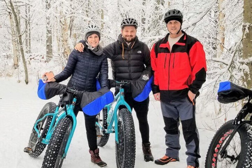 Snowy trees and great trails.