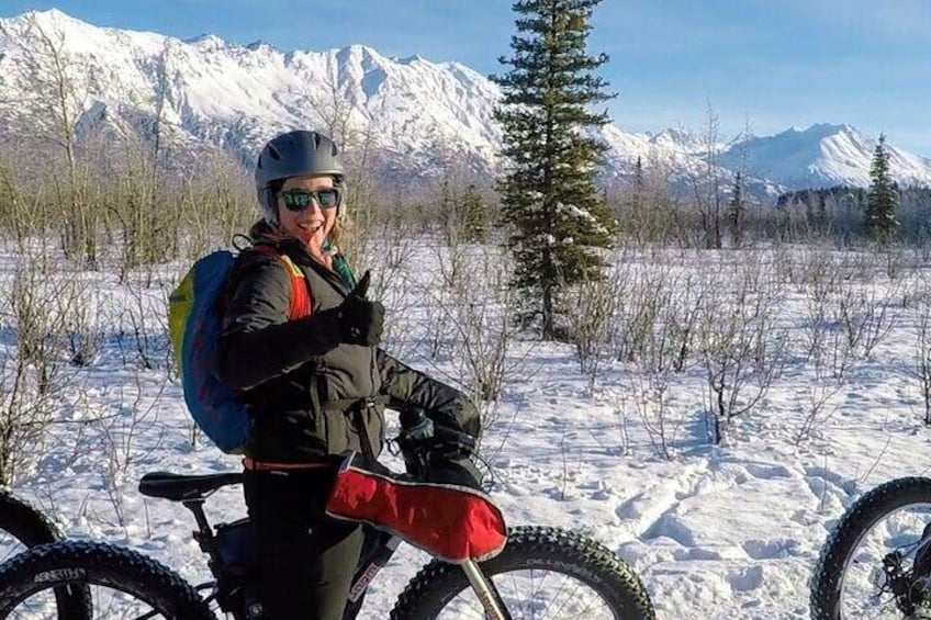 Thumbs up to a great day of fat biking!