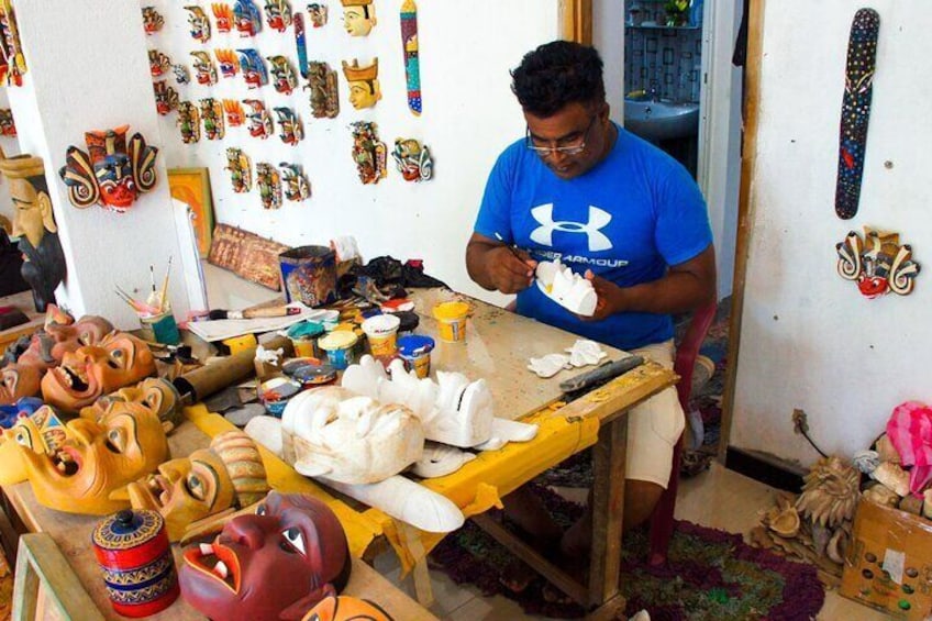 Mask Making Workshop from Galle